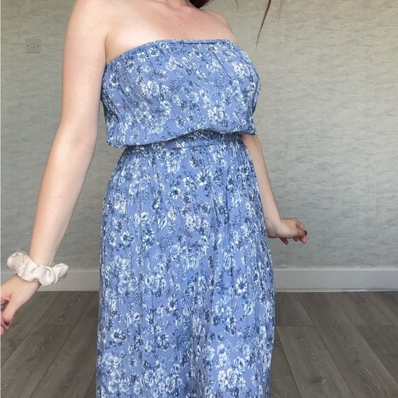 Floral Bandeau Maxi Dress, Size 14 - Picture 7 of 7